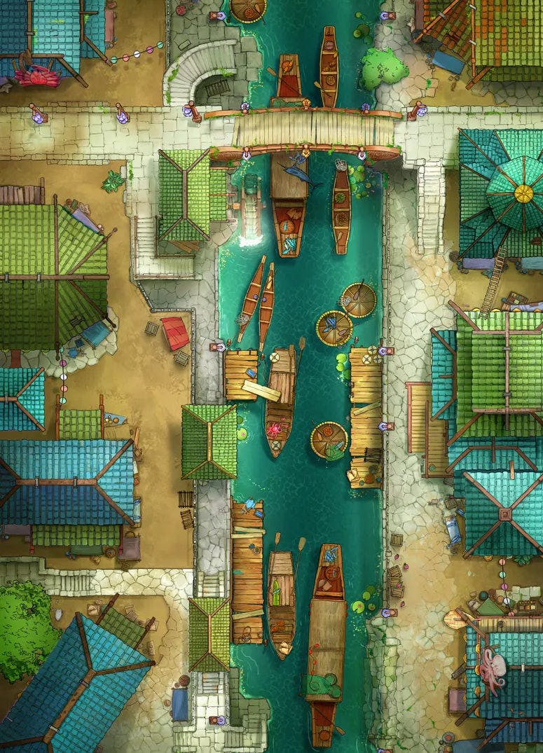 Floating Market Map - 1e3204effd4a06b143f3067b8c7cf869