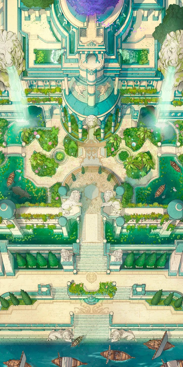 Hanging Gardens Map