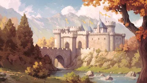 Riverwood Toll Castle Scene - 59b483a795f6e265a2986dd5731a9346