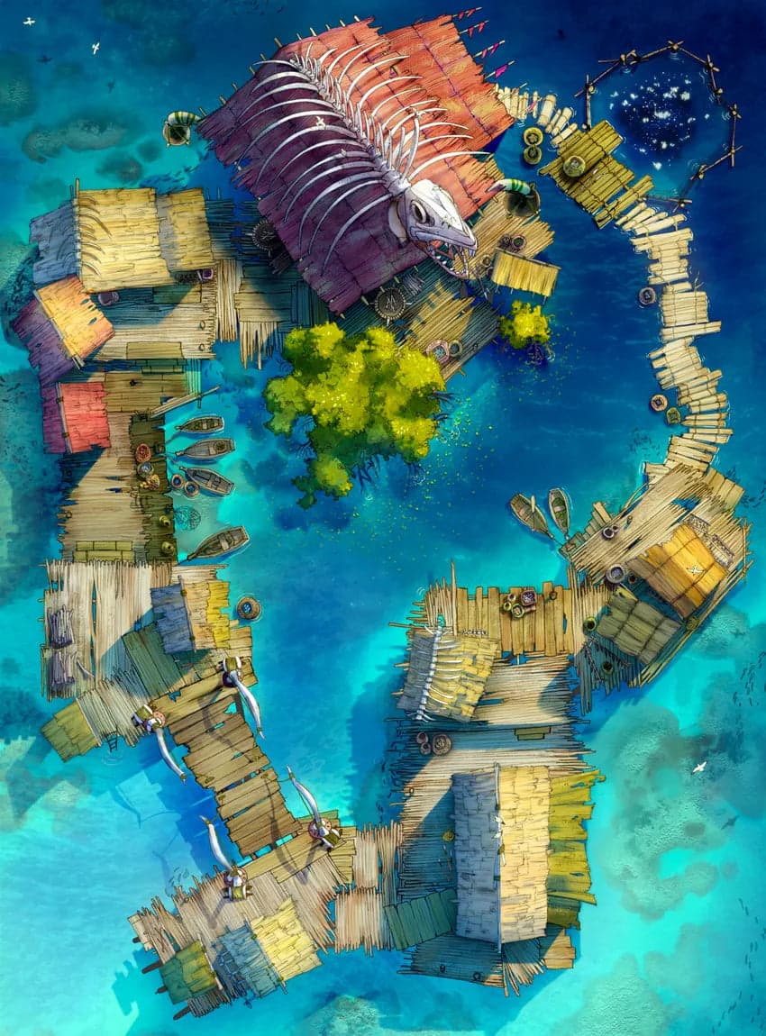 Floating Village Map - 72d58d0b7705d2a1bcde8d671ecb1d24