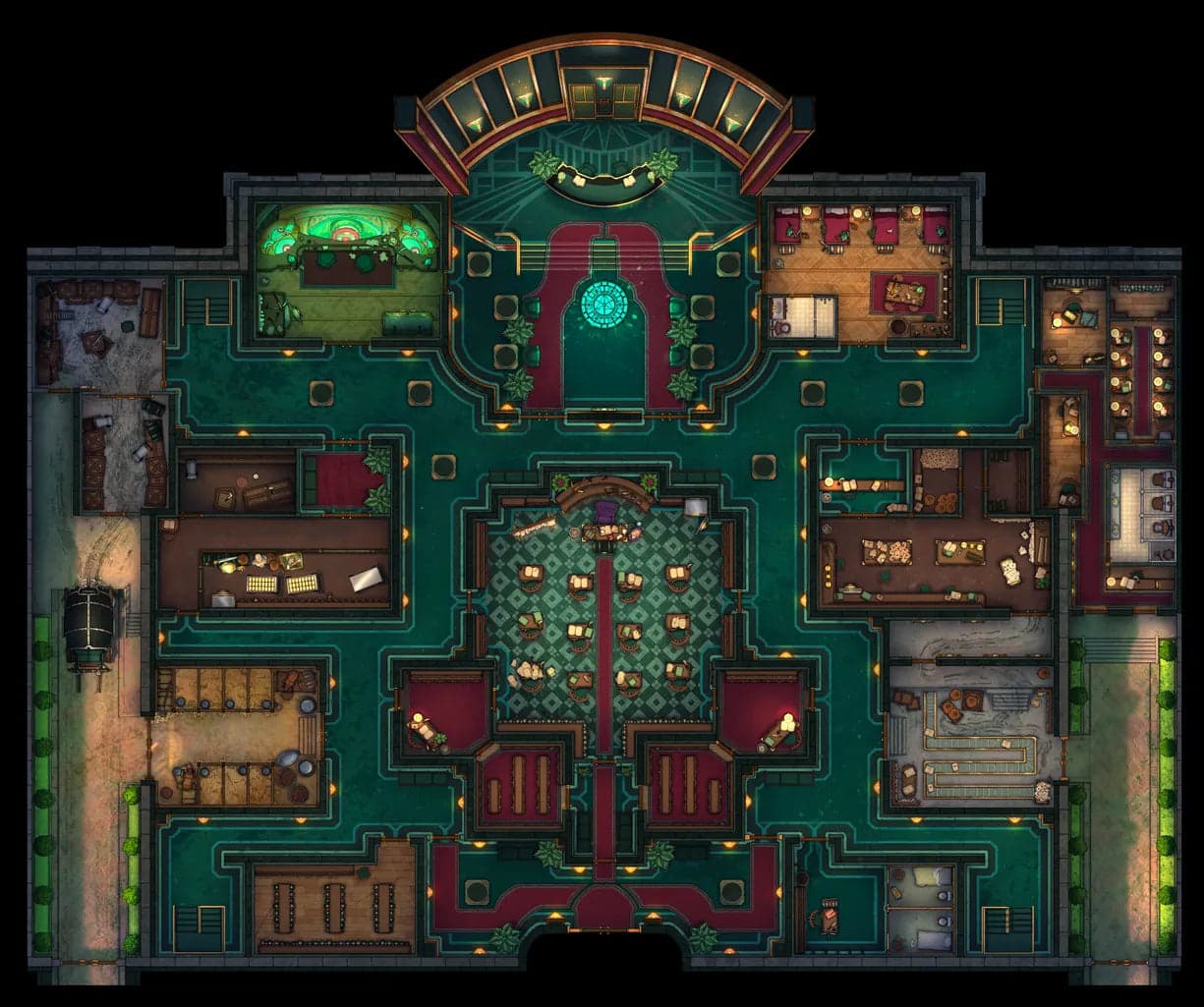 Wizard Bank Interior Map