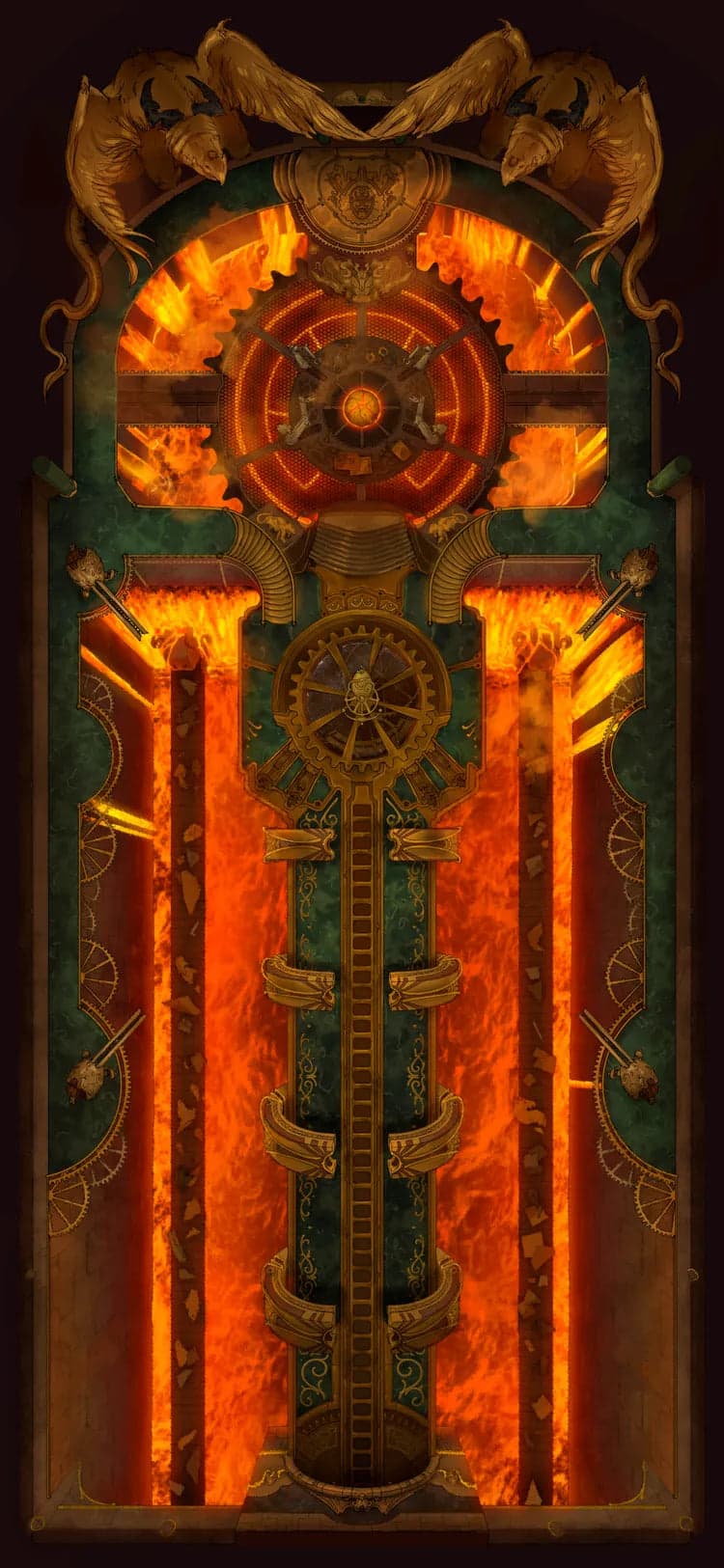 Clockwork Dragon Lair - Interior Map - 7c5adfaf4bbdb5c3d7a9ecbe2a93e075