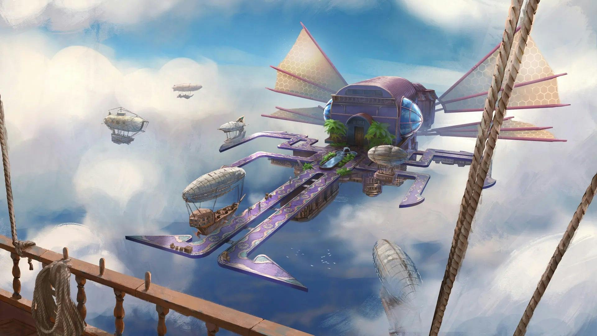 Airship Port Scene