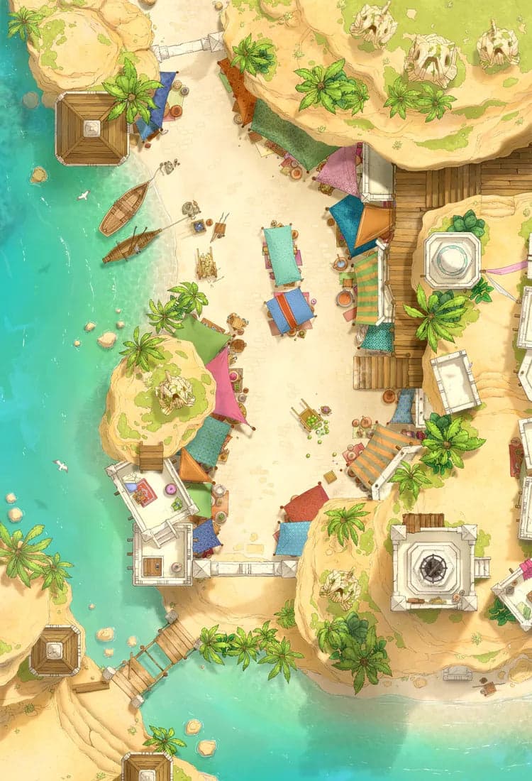 Beachside Bazaar Map - 8fd5d31b832db270cf20282268af66d1