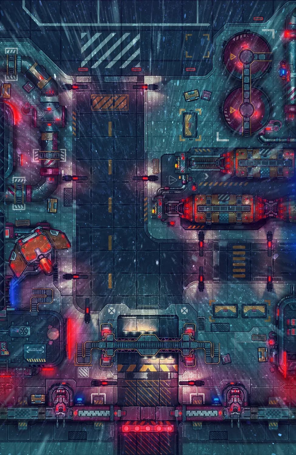 Cyberpunk Airbase - 9bb0196eab6b4374ec868b548af224bf