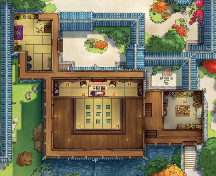 Japanese Castle Interior Map