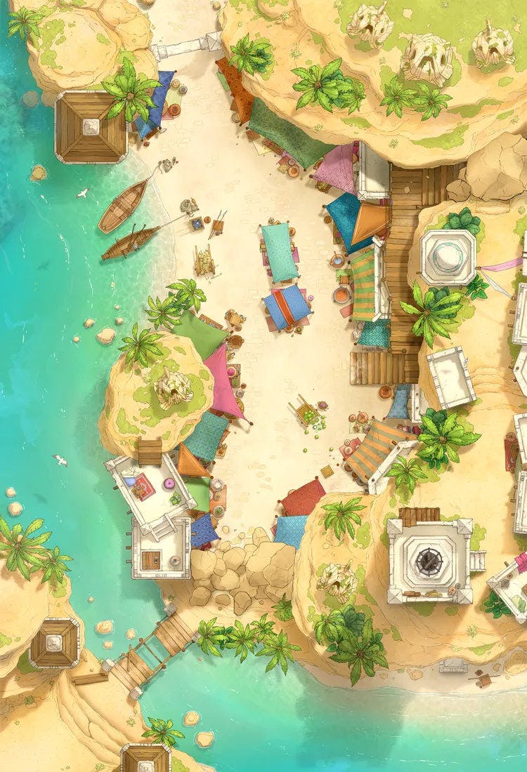 Beachside Bazaar Map - b35c1a5aaa92bcaa8cfbd4f2bbea48e4