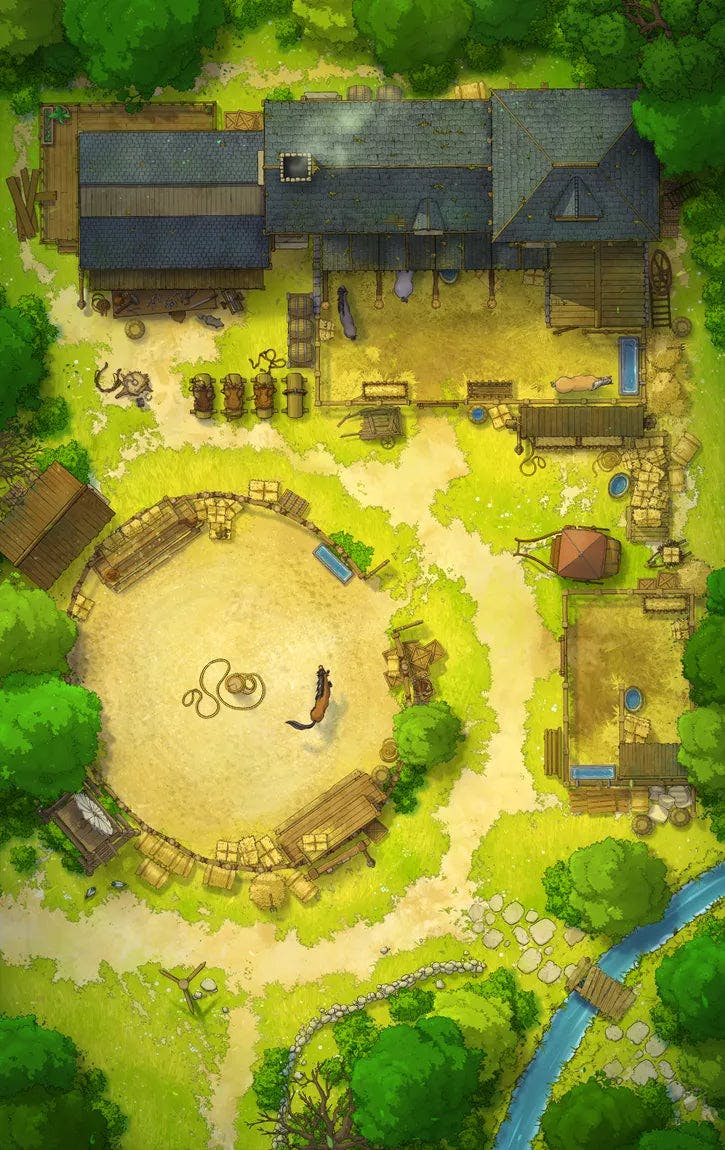 Pastoral Village Stables Map